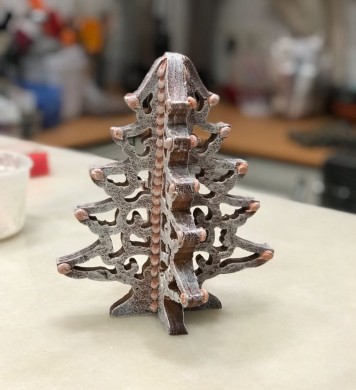 Silicone form Christmas tree double