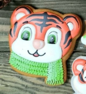 Форма для печения Тигр в шарфике